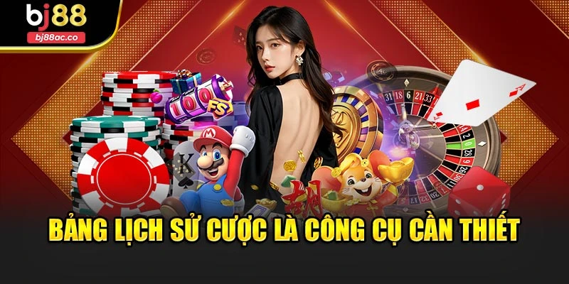 Bảng lịch sử cược là công cụ cần thiết